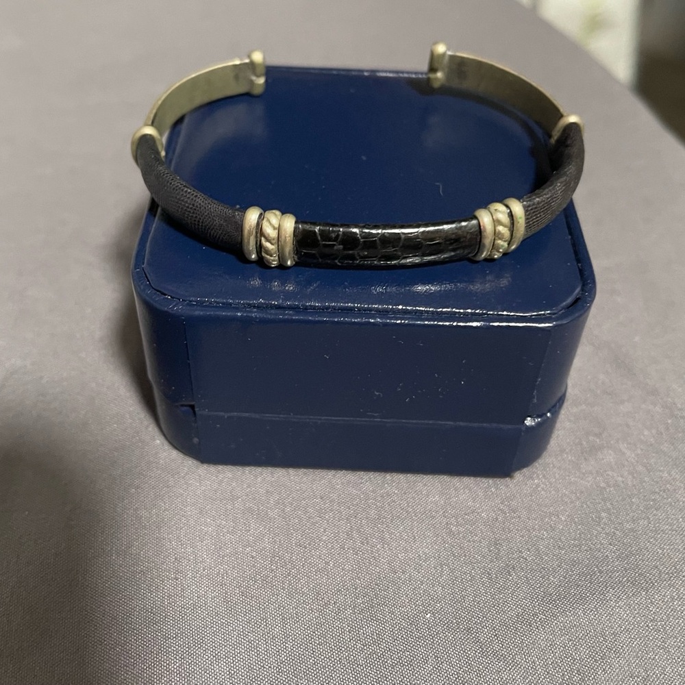 Vintage Black and Silver Women's Cuff